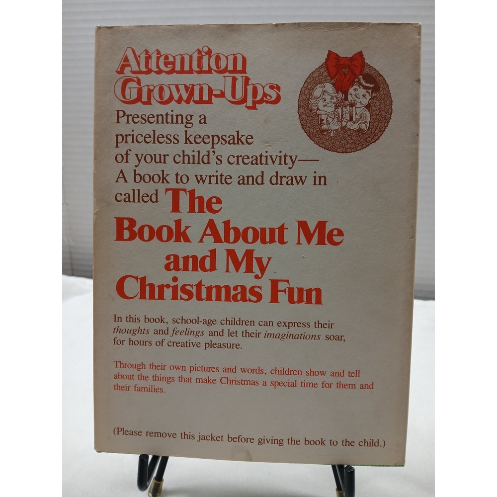 The Book About Me And My Christmas Fun Hallmark 1980